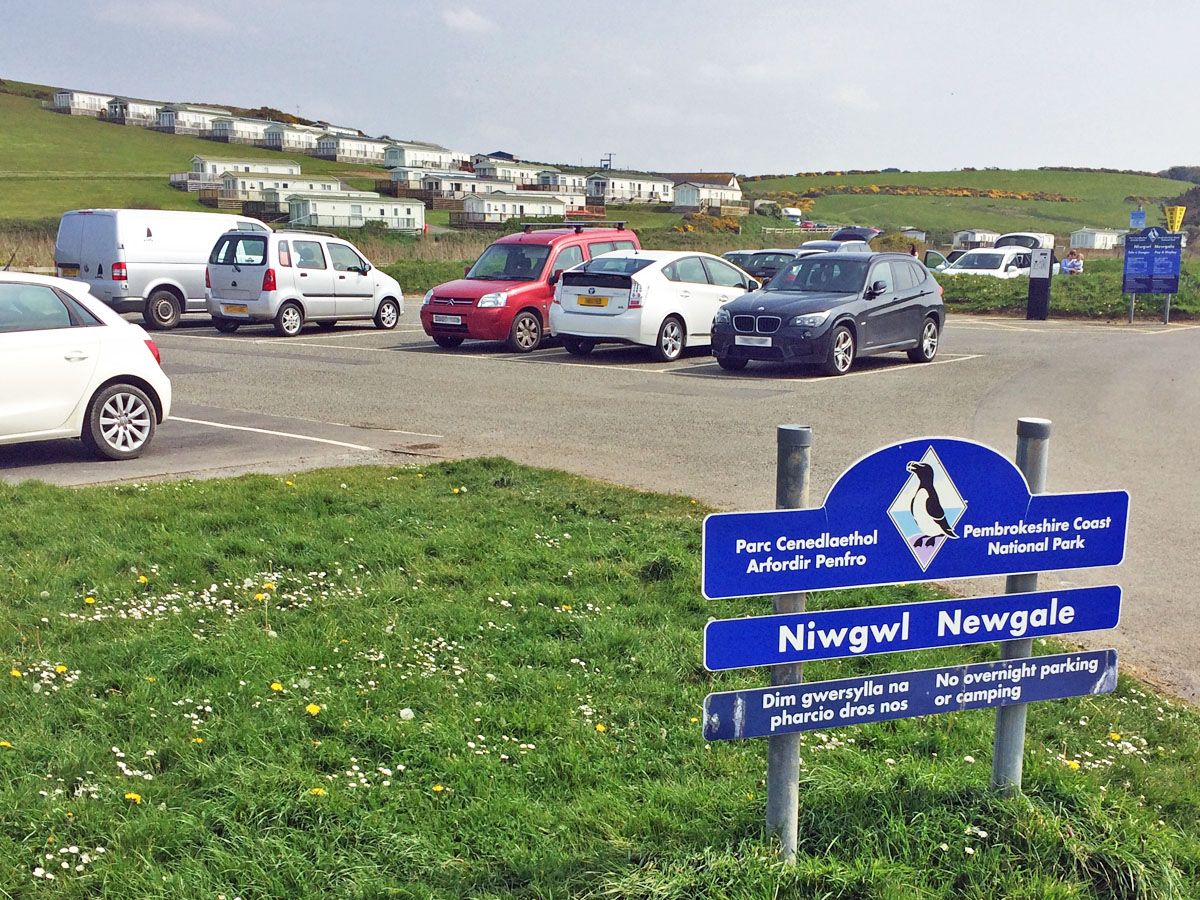 The National Park Authority's Car Park at Newgale