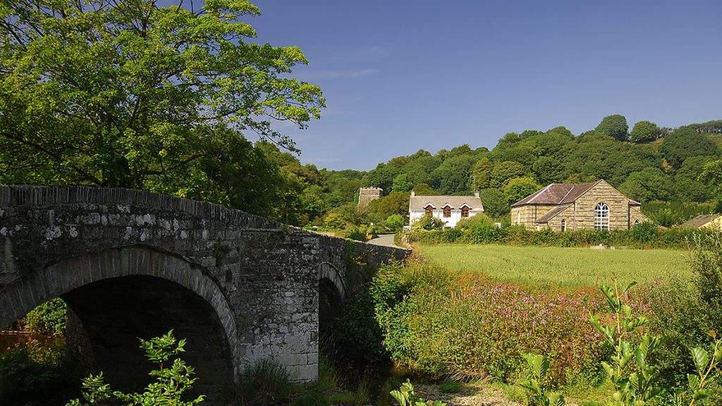 Village of Nevern in the Pembrokeshire Coast National Park