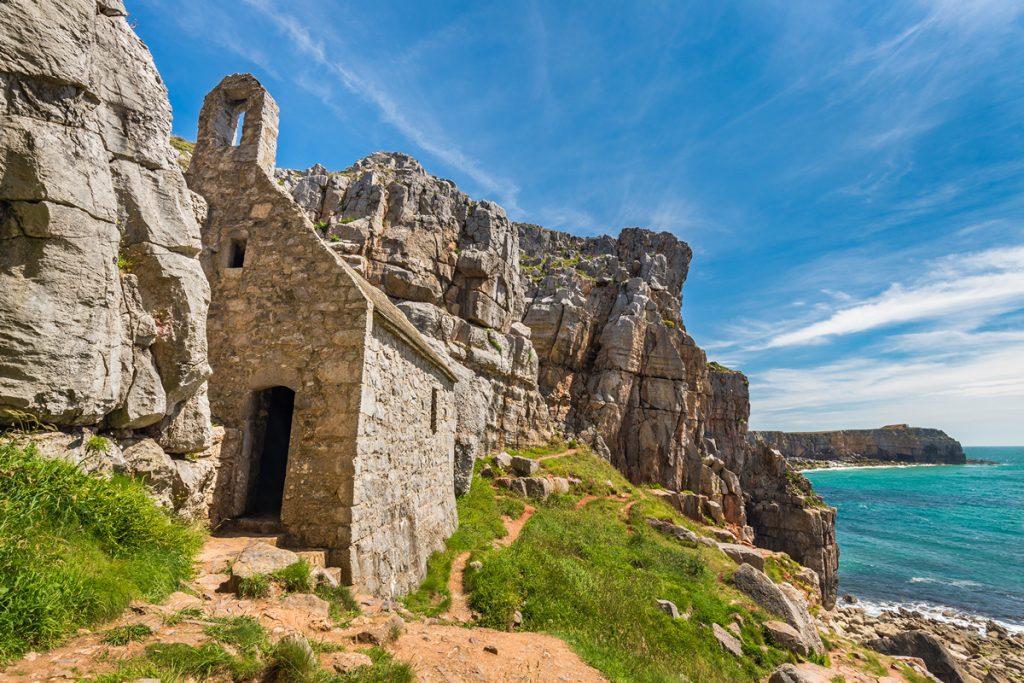 St Govan's Chapel in the Pembrokeshire Coast National Park