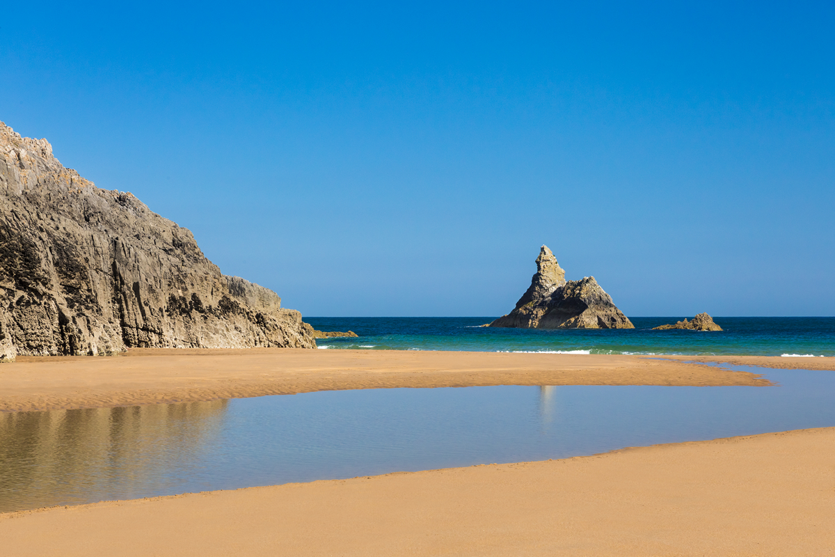 Broad Haven South beach in the Pembrokeshire Coast National Park