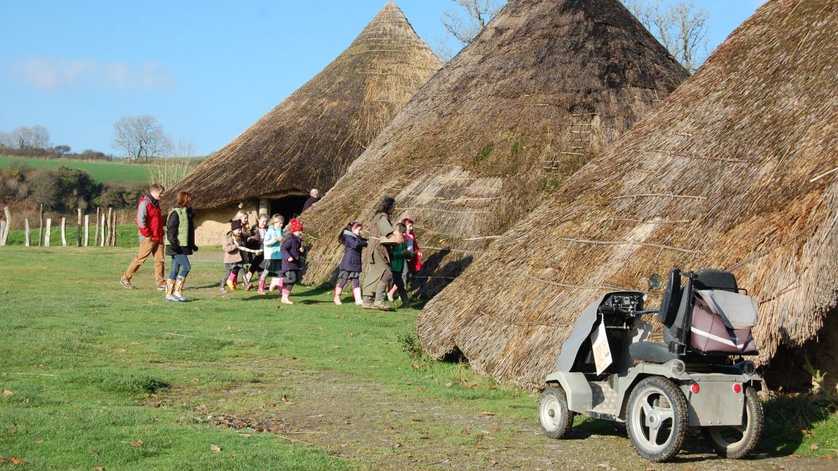 Castell Henllys Iron Age Village's all-terrain mobility scooter.