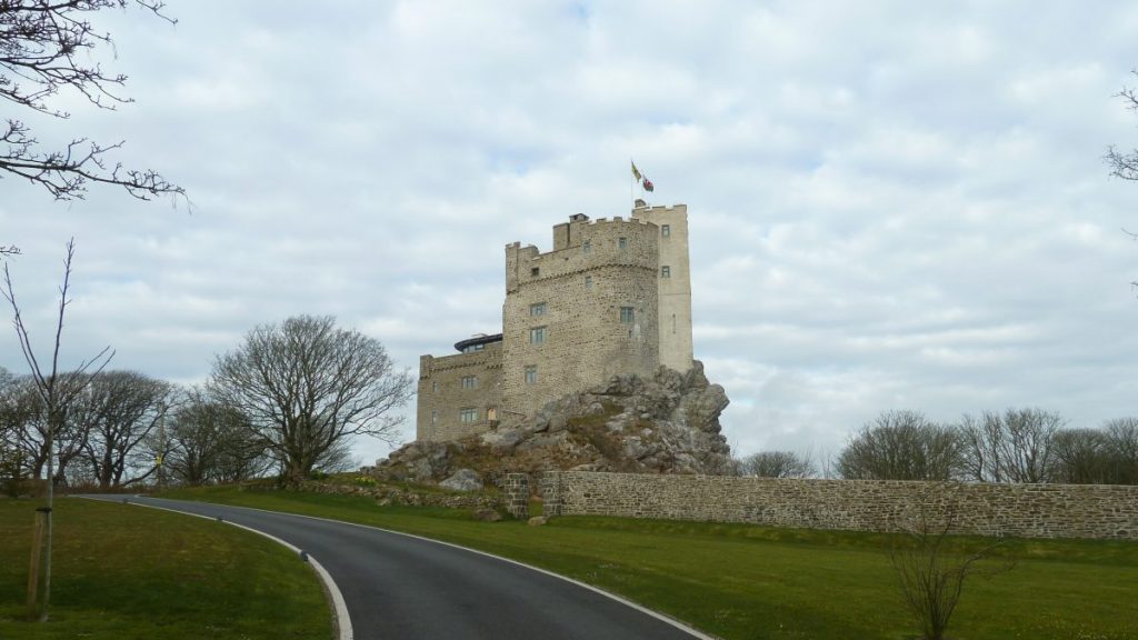 Roch Castle near Newgale in the Pembrokeshire Coast National Park