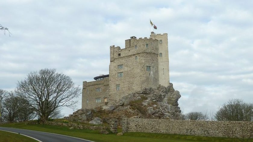 Roch Castle near Newgale in the Pembrokeshire Coast National Park