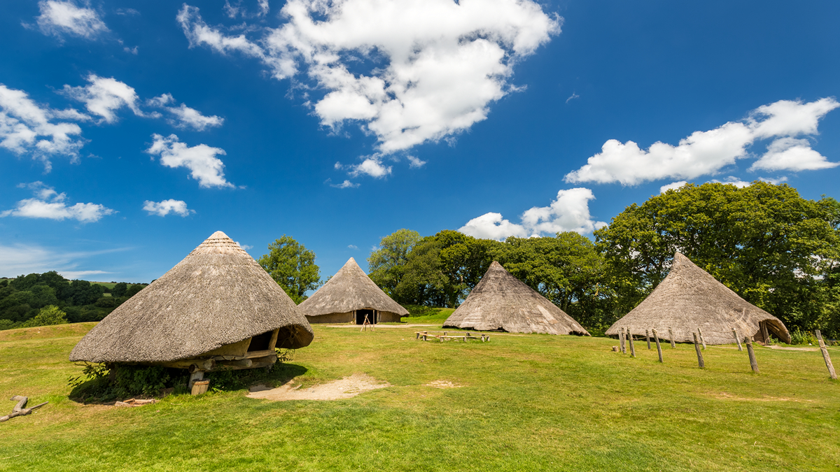 Iron Age roundhouses at Castell Henllys Iron Age Village