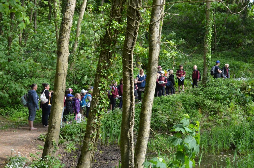 Primary school pupils at a Pembrokeshire Outdoor Schools Event