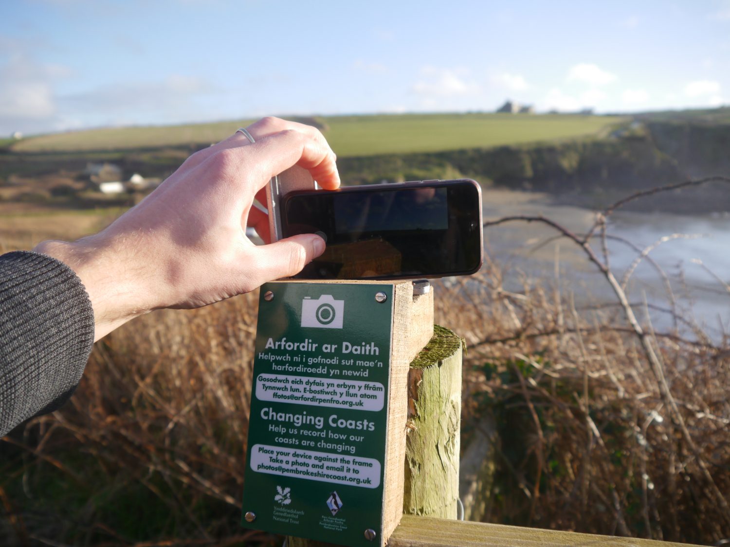 Changing Coasts photography post at Abereiddi, Pembrokeshire Coast National Park, Wales, UK