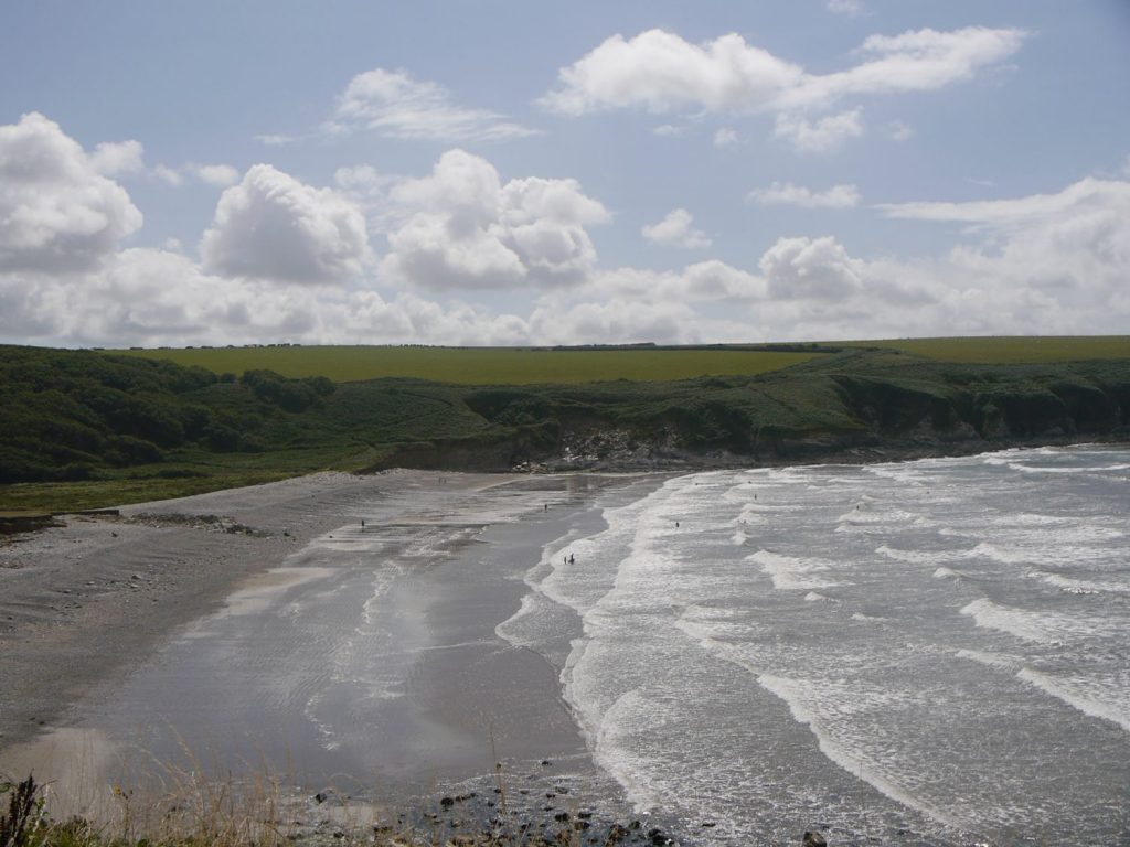 Aber Mawr beach in the Pembrokeshire Coast National Park