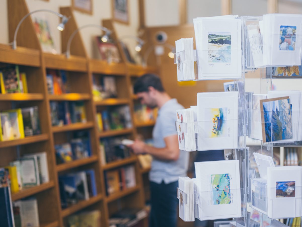 Gift shop at Oriel y Parc