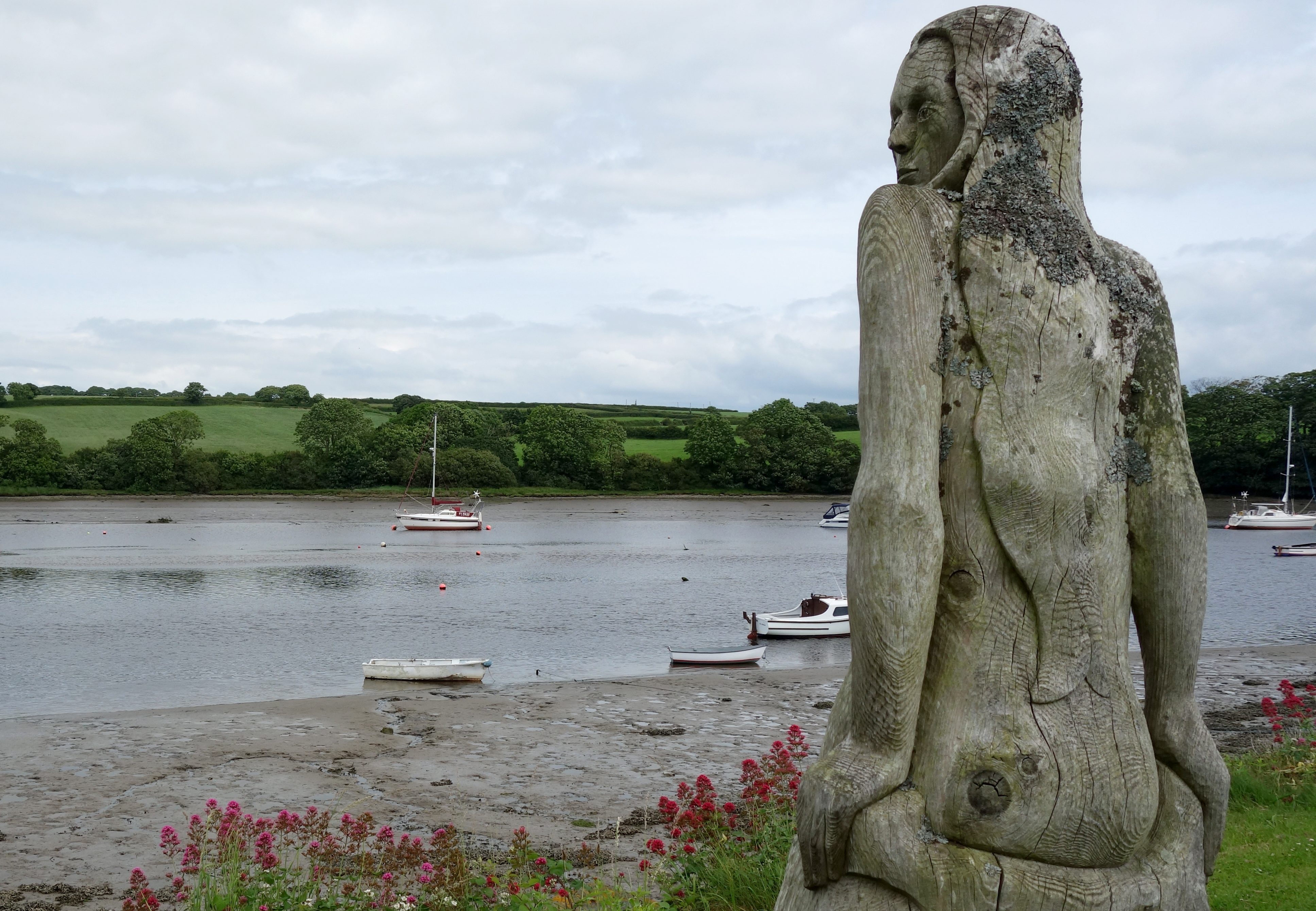 Mermaid Sculpture at St Dogmaels