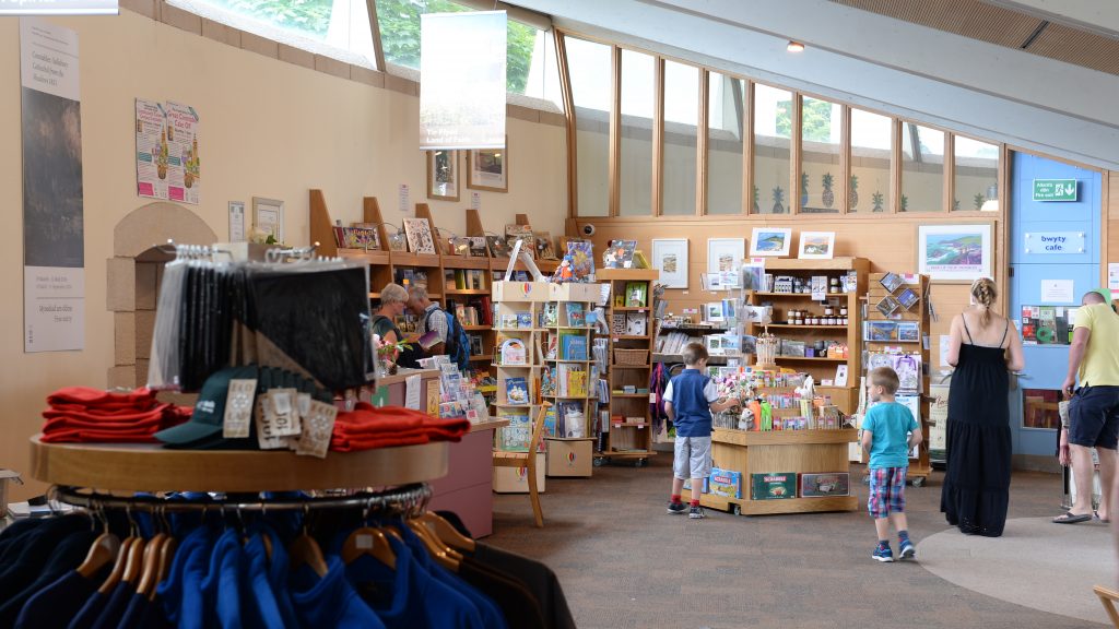 Gift shop at Oriel y Parc
