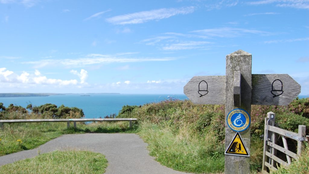 Haroldston Chins easy access route on the Pembrokeshire Coast Path