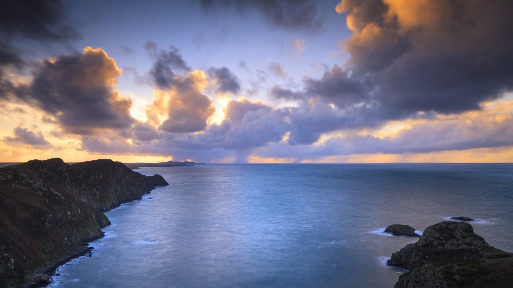 Looking south from Pwll Deri