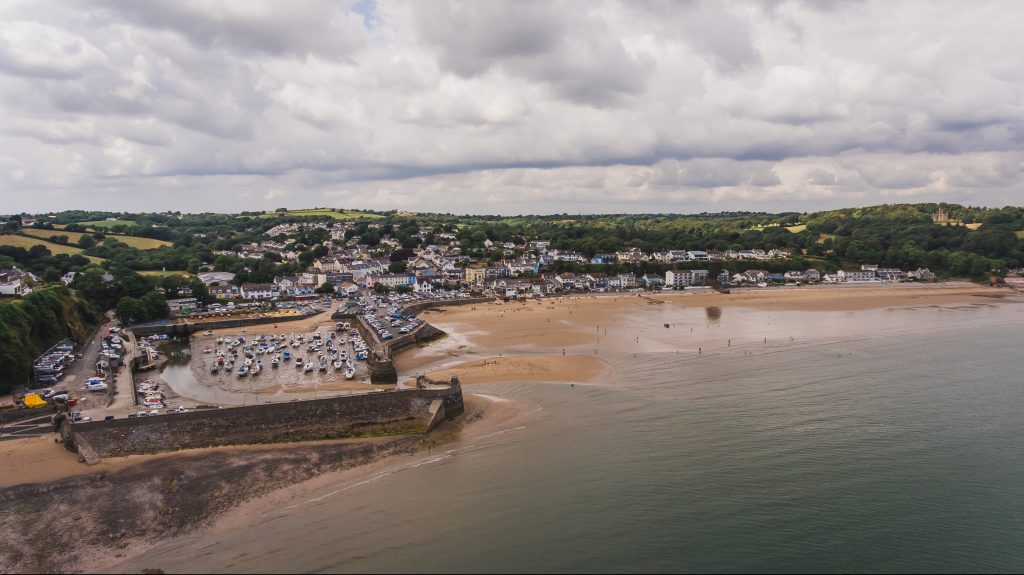 Aerial view of Saundersfoot