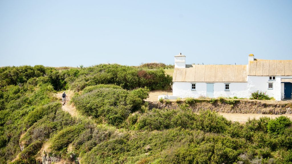 Cottage next to the Pembrokeshire Coast Path at Porth Clais near St Davids