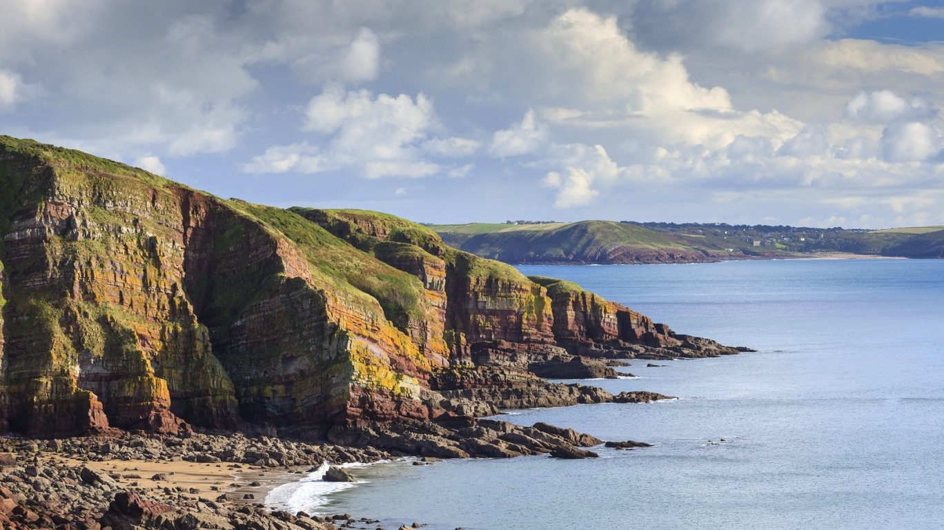 Looking towards Grernala Point near Stackpole