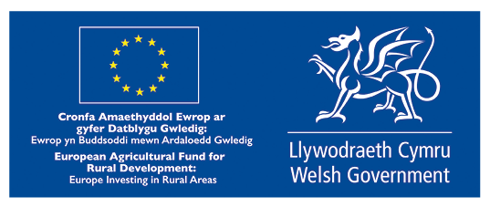 European Union/Welsh Government Funding Logo (European Agricultural Fund for Rural Development)