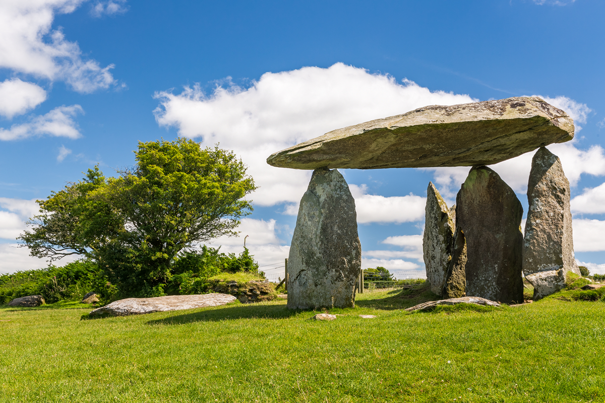 Pentre Ifan Burial Chamber (cromlech) near Newport, Pembrokeshire