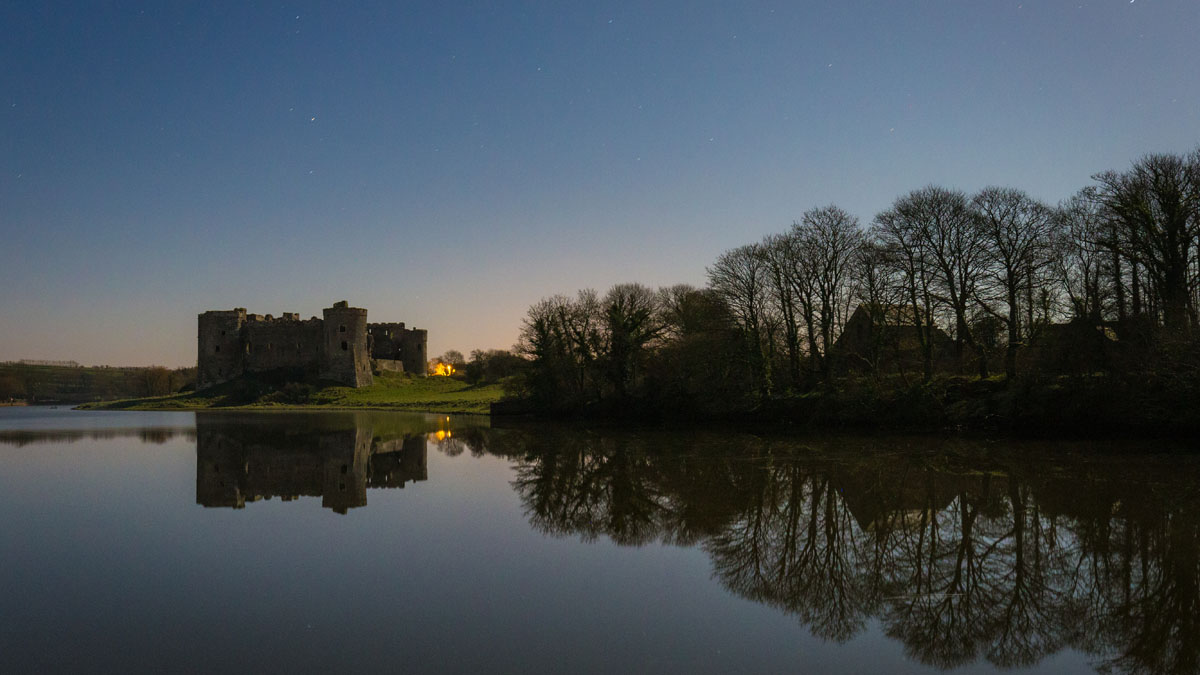 Carew Castle at Twilight