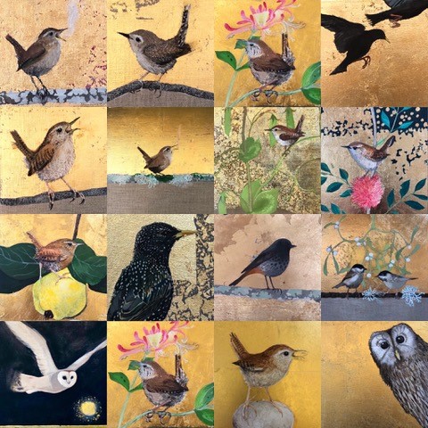 Montage of Liza Adamczewski postcards