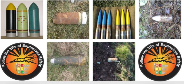 Ammunition found on Castlemartin Range