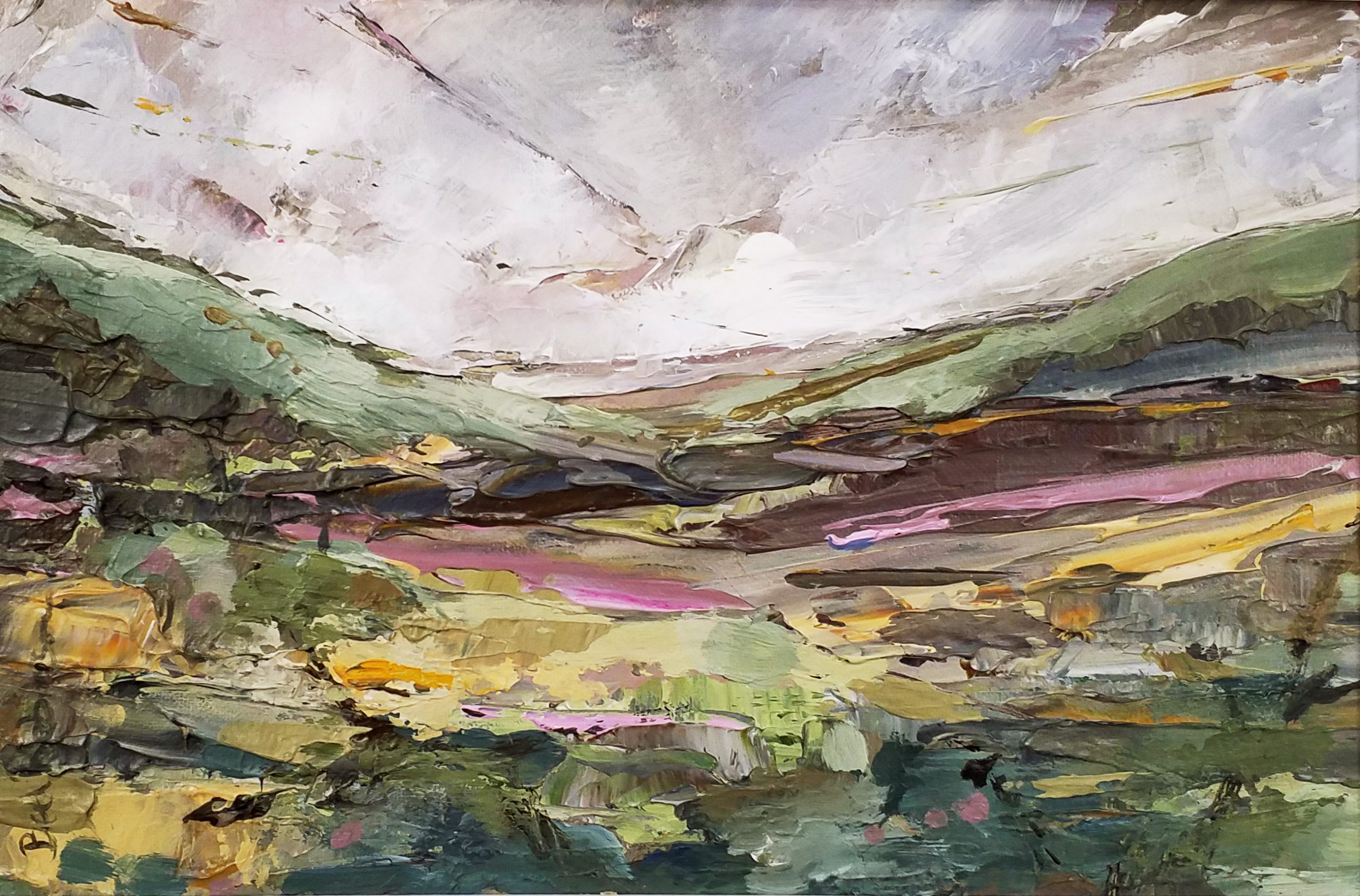 Acrylic painting Inspired by Pembrokeshire by Beth Robinson