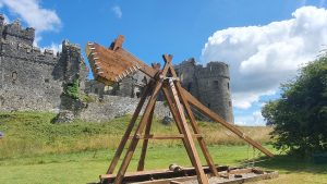 Trebuchet at Carew Castle