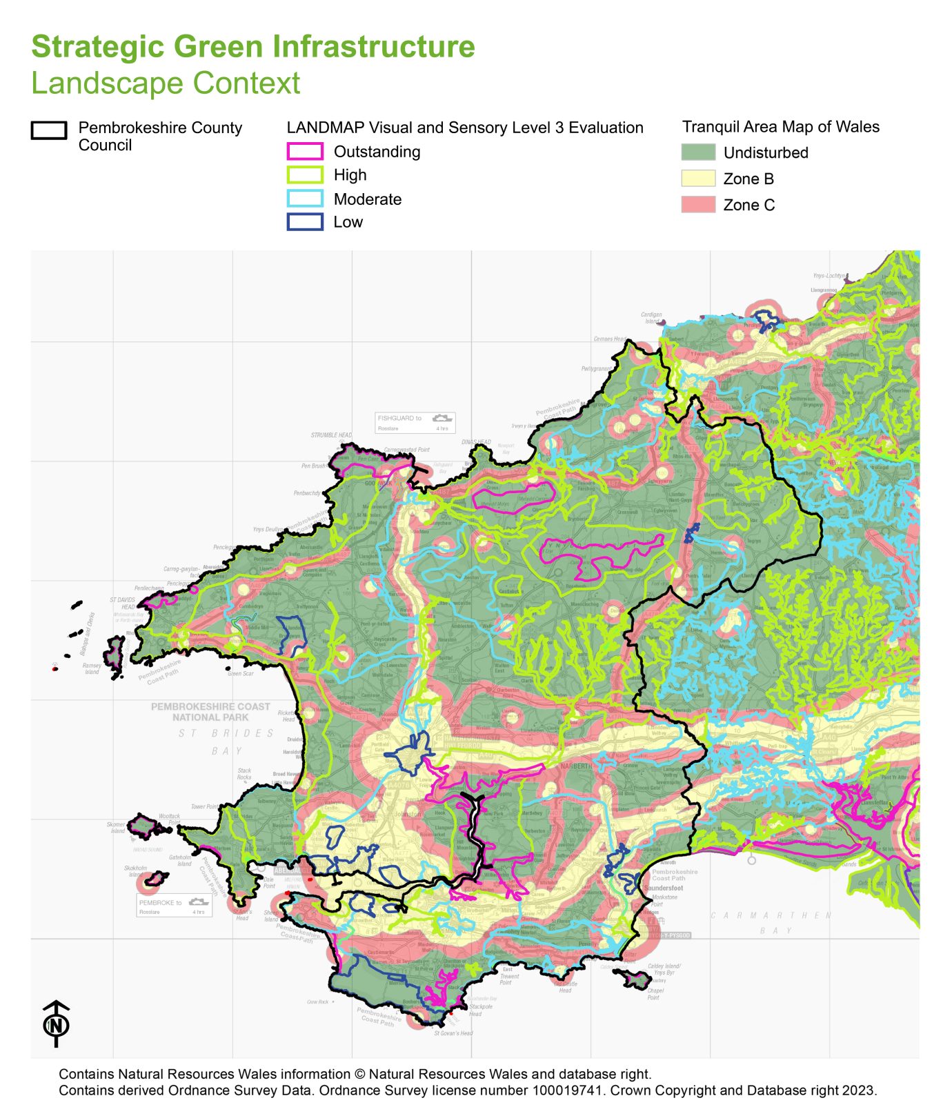 Image showcasing Pembrokeshire's Strategic Green Infrastructure - Pembrokeshire Coast ...