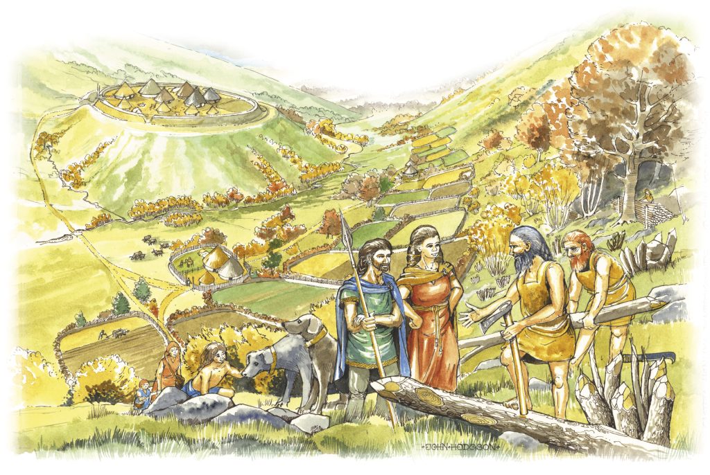 Artist's impression of Iron Age life