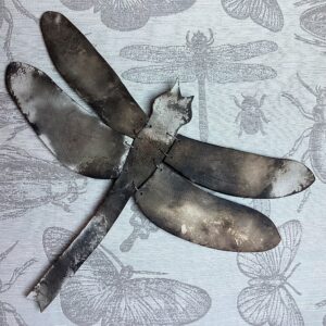 A clay fired dragonfly by Elly Morgan