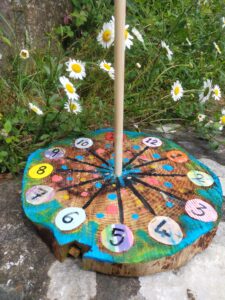 Image of handmade sundial