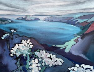 An image of a coastal painting by Kate Kelly